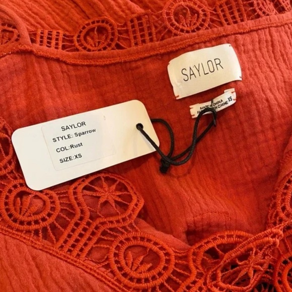 SAYLOR sparrow romper in rust XS - Picture 5 of 7